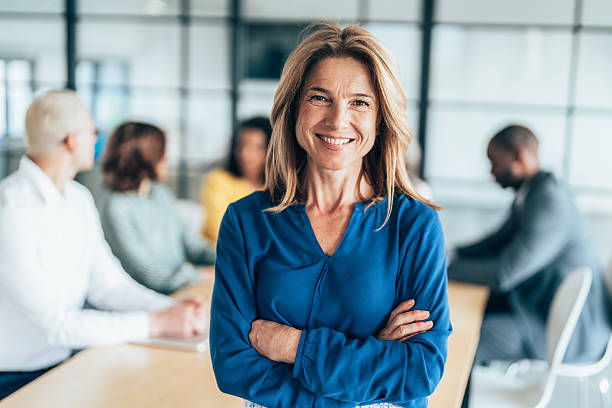 istock Confident Businesswoman in a Bright Office 2249435065