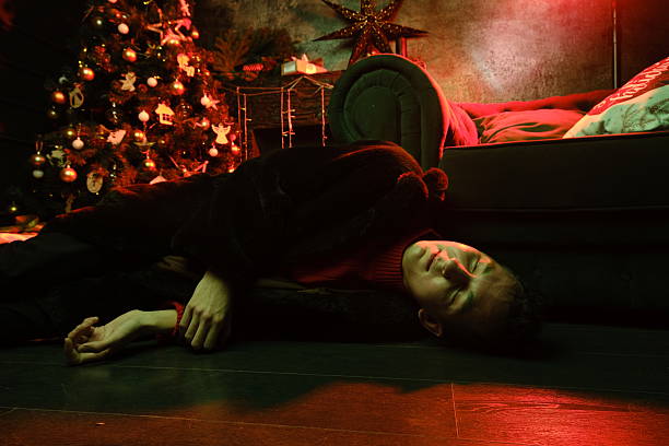 istock Relaxing evening featuring Christmas decor and nostalgic warmth 2249437752