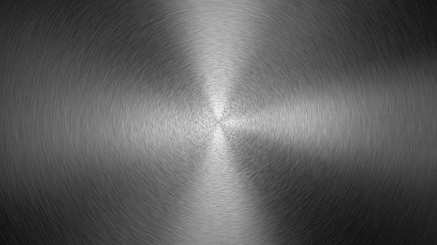 istock Subtle refraction of light across the metal surface. Abstract texture background 2249444478