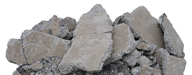 istock rubble ruin brick building wall broken demolition destruction pile isolated on white background. Plant cutout Clipping path. 2249447873