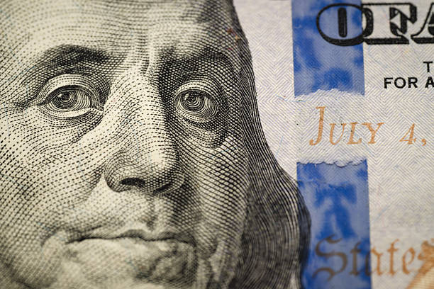 istock Macro view of detailed currency portrait 2249448063