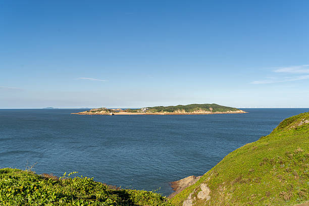 Sunny day, a island in the sea
