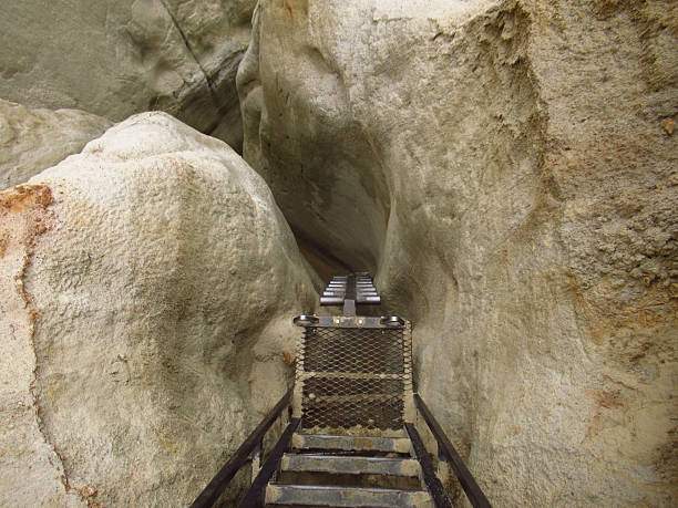 istock Steep Ladder in Canyon Rock Formations 2249456654