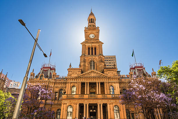 istock Historic clock tower building in Sydney’s downtown. 2249486255