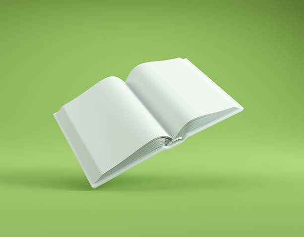 istock An open book is gently suspended in mid-air against a solid green backdrop. 2249486404