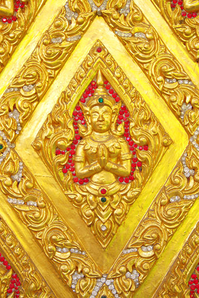 istock Mural sculptures inside the temple. Built with donations, no artists are named. 2249490344