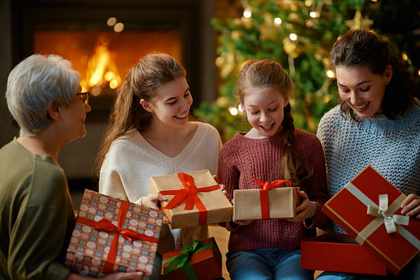 istock family celebrating Christmas 2249490407