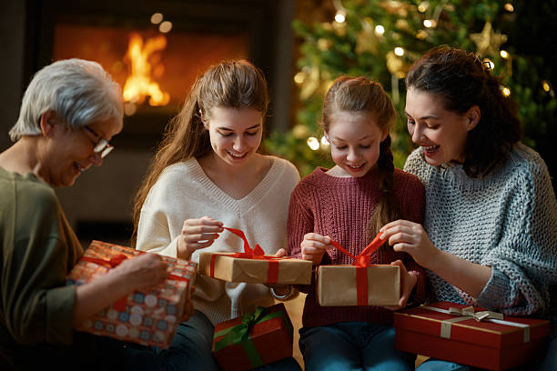 istock family celebrating Christmas 2249490408