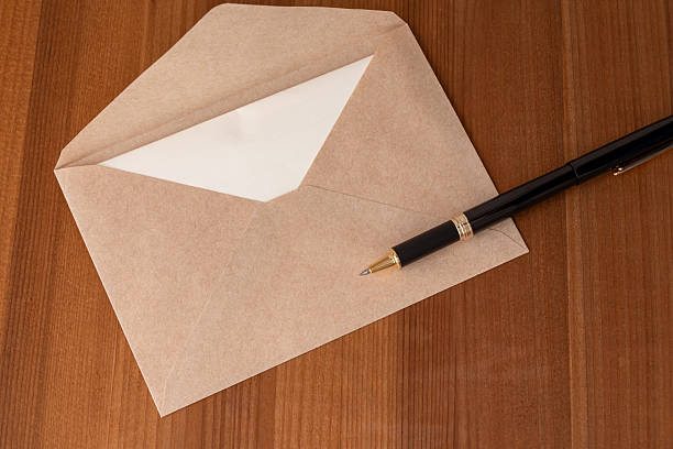 Letter and ballpoint pen