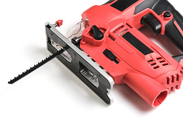 istock Electric jig saw on white background. Close up. 2249495282
