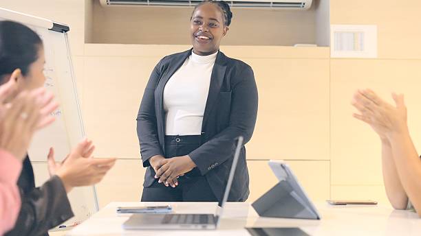 istock Executives discussed with business partners and presented in-depth investment reports, showcasing new development plans, budget forecasts, and innovative marketing approaches. Team collaboration fueled progress and fostered growth. Meetings and Collaborat 2249495626