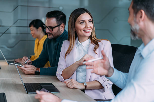 istock Businesspeople on meeting in the office. 2249500287