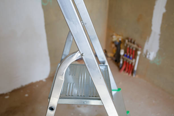 istock Metal aluminum ladder for repairs 2249502743