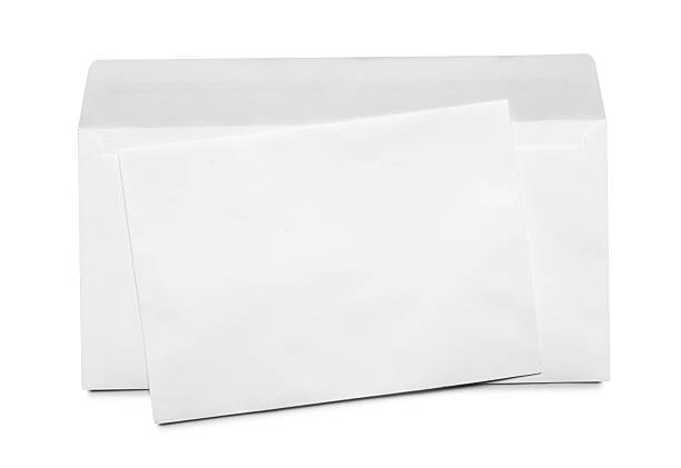 istock Envelopes isolated on white, top view. Mockup for design 2249504084