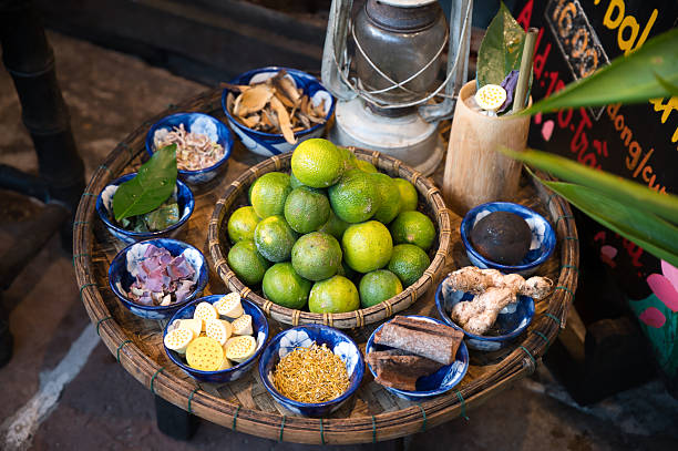 istock Traditional Hoi An Herbal Tea Ingredients on Wooden Table 2249505855