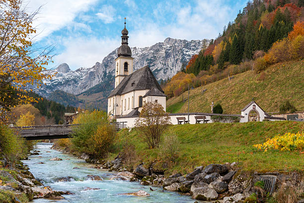 istock Church St. Sebastian in an autumn scenery in the Bavarian Alps 2249506607