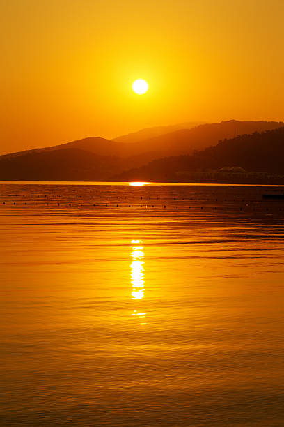 sunset over the sea