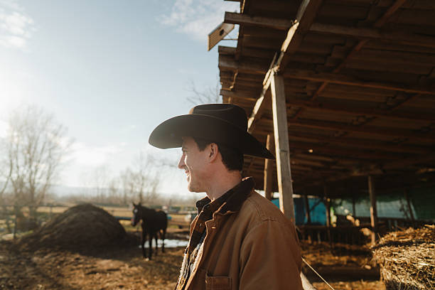 istock Man at the horse ranch 2249520694