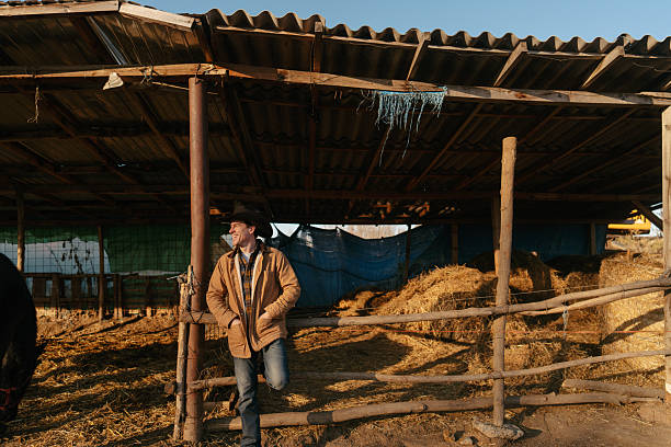 istock Cowboy at his horse ranch 2249520745