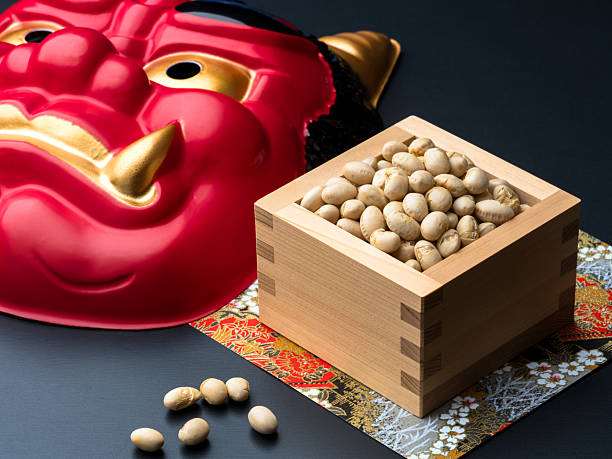 istock Image of Setsubun bean throwing and red demon mask 2249524887