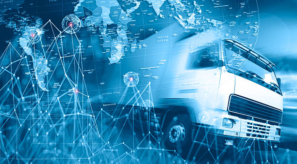 istock Abstract Design international shipment and highway.Logistics business 2249538368
