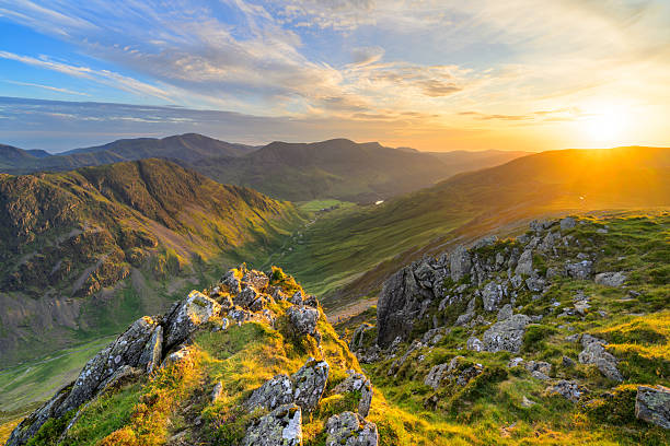 istock Dale Head Overlooking Honister Pass at Sunset, Lake District, UK. 2249539153