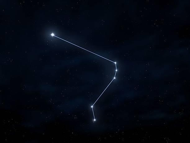 istock Horologium (the Clock) constellation in the night sky. 2249542886