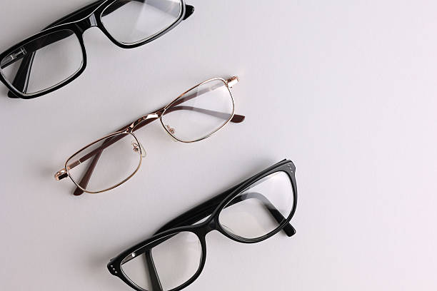 istock glasses for vision correction on a colored background with space for text 2249547920
