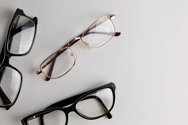 istock glasses for vision correction on a colored background with space for text 2249547922