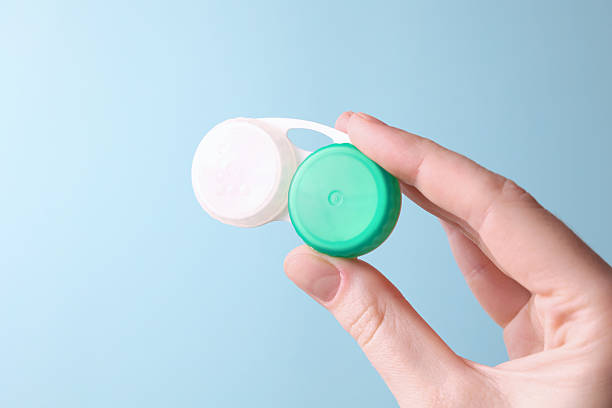 istock Contact lenses for correcting vision against a light background. 2249547950
