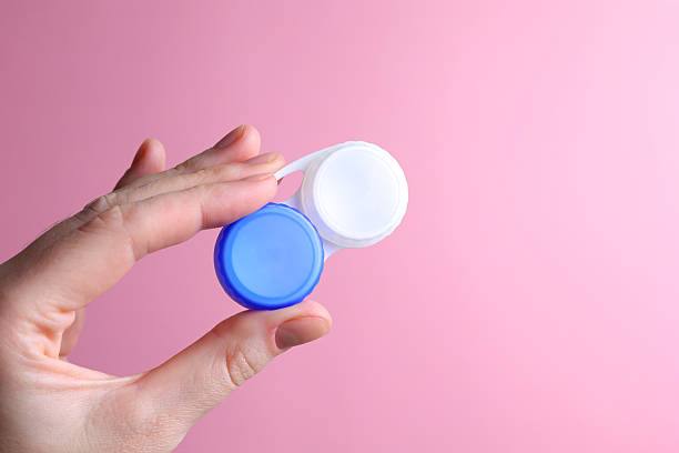 istock Contact lenses for correcting vision against a light background. 2249547964