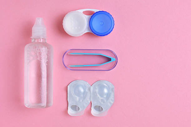 istock Contact lenses for correcting vision against a light background. 2249547987