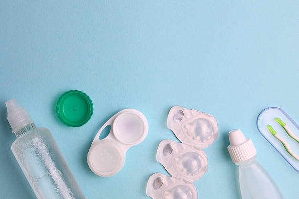 istock Contact lenses for correcting vision against a light background. 2249548012