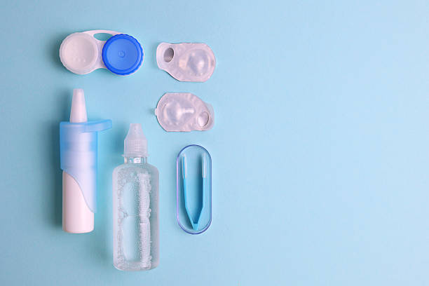 istock Contact lenses for correcting vision against a light background. 2249548017