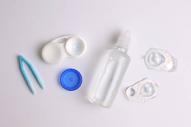 istock Contact lenses for correcting vision against a light background. 2249548031