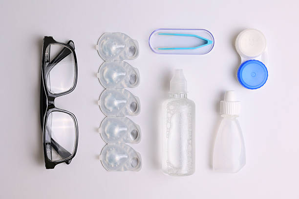 istock Contact lenses for correcting vision against a light background. 2249548037