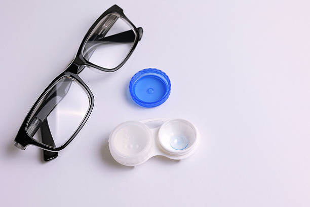 istock Contact lenses for correcting vision against a light background. 2249548038