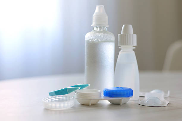 istock Contact lenses for correcting vision against a light background. 2249548085