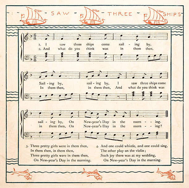 istock 19th century nursery rhyme illustration: I Saw Three Ships 2249549011