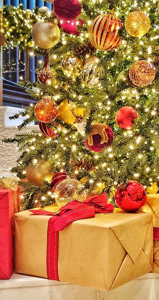 istock Golden Light and Christmas Gifts 2249551290