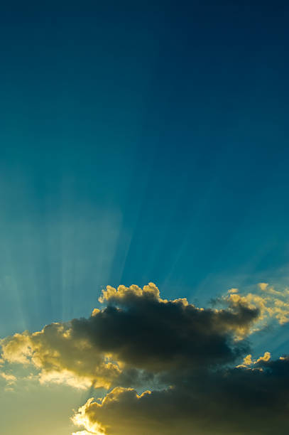istock Clouds and sunlight against the backdrop of the sky in the evening. 2249562762