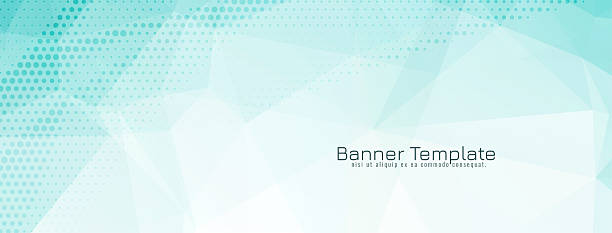 istock Soft green color geometric polygonal business banner 2249563402