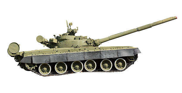 istock Russian tank isolated on a white background 2249566801