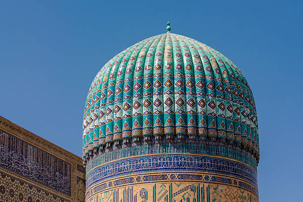 istock Uzbekistan architecture in Samarkand and Bukhara with intricate mosaics blue domes ancient madrasas Islamic patterns 2249567917