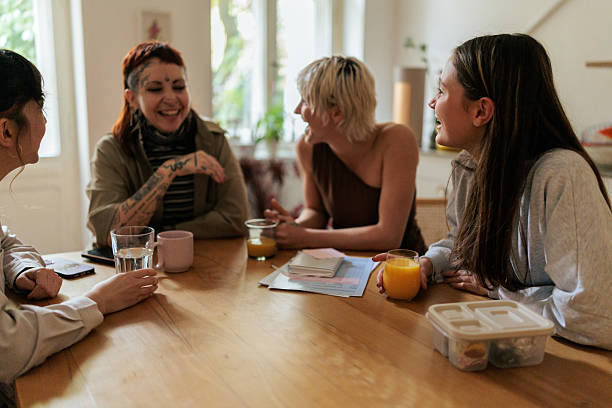 istock Friends Laughing and Enjoying Time Together at the Kitchen Table 2249571632