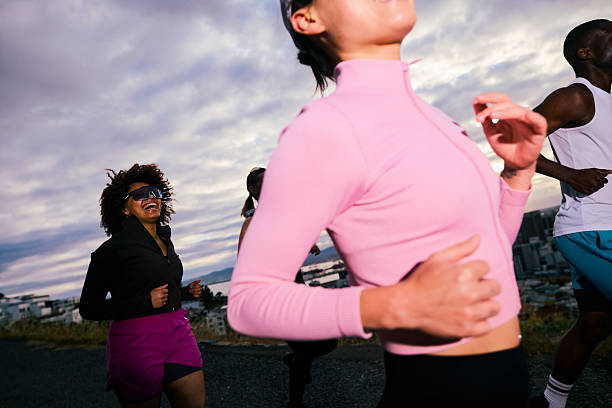 istock Group of diverse gen z runners enjoying morning run 2249572007