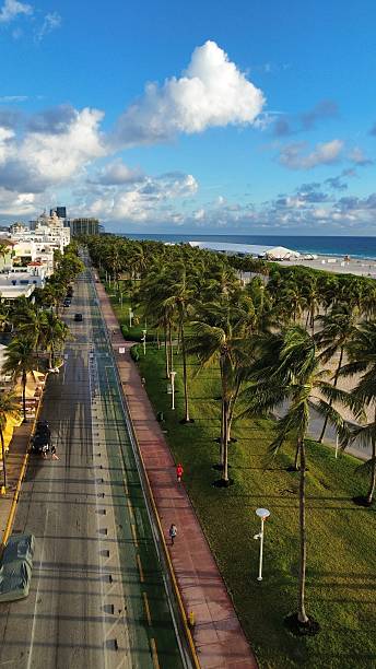 istock Ocean Drive Morning Drone View 2249573842