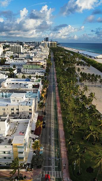 istock Ocean Drive Morning Drone View 2249573856