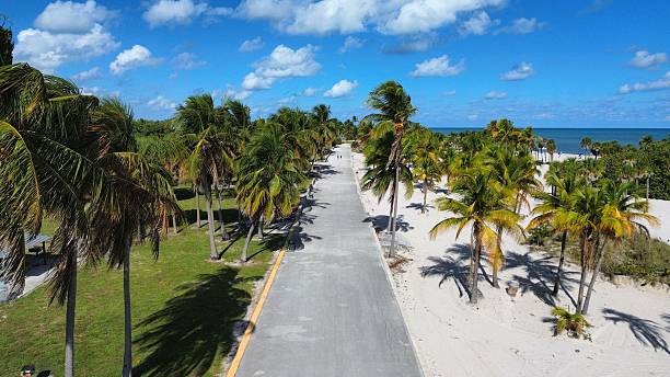 istock Crandon Beach Park Key Biscayne Drone View 2249573983