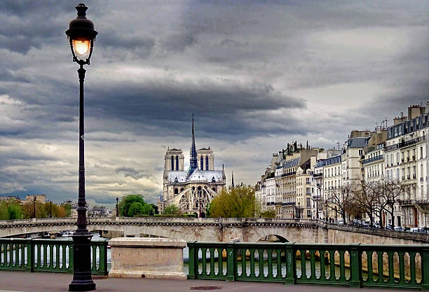 istock View of Paris on a stormy evening 2249580441